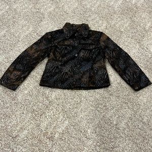 GUC! Outerwear by Lisa Jacket. Brown/Black. SZ L